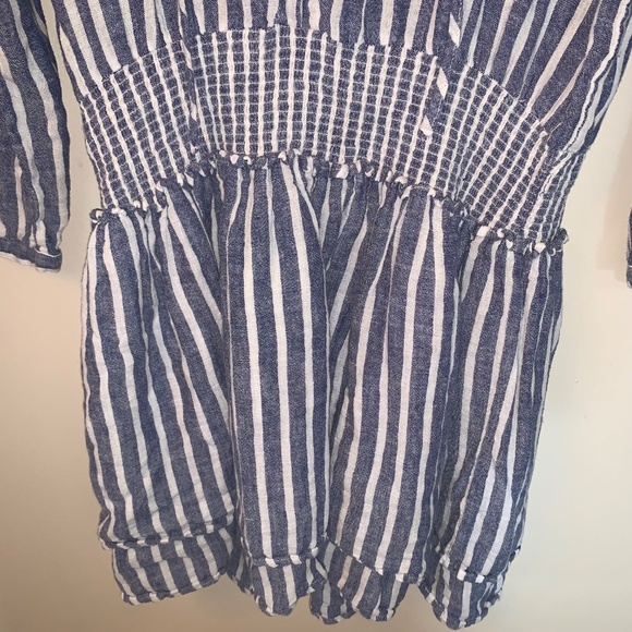 Rails Jasmine Parisian Blue Mini Linen Blend Dress L - Picture 7 of 16